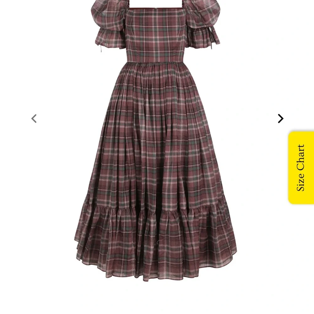 Selkie New Plaid Grunge Market Dress - Picture 2 of 6